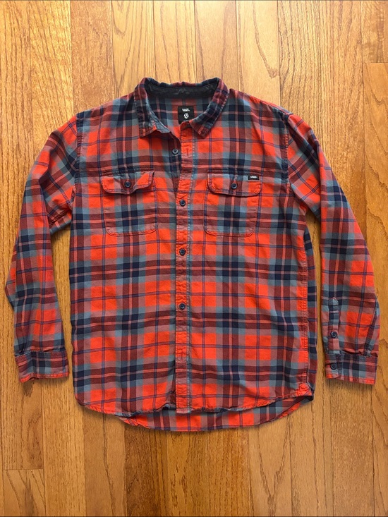 Vans Other - Vans plaid button down